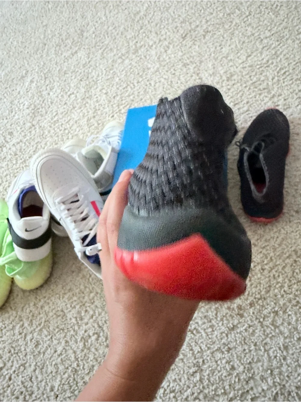 Jordan black and red future